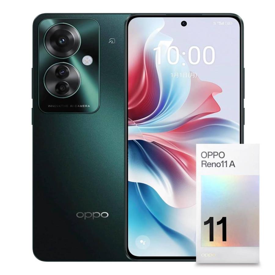 Reno OPPO Reno11 A ダークグリーン コーラルパープル 401OP 5G SIM