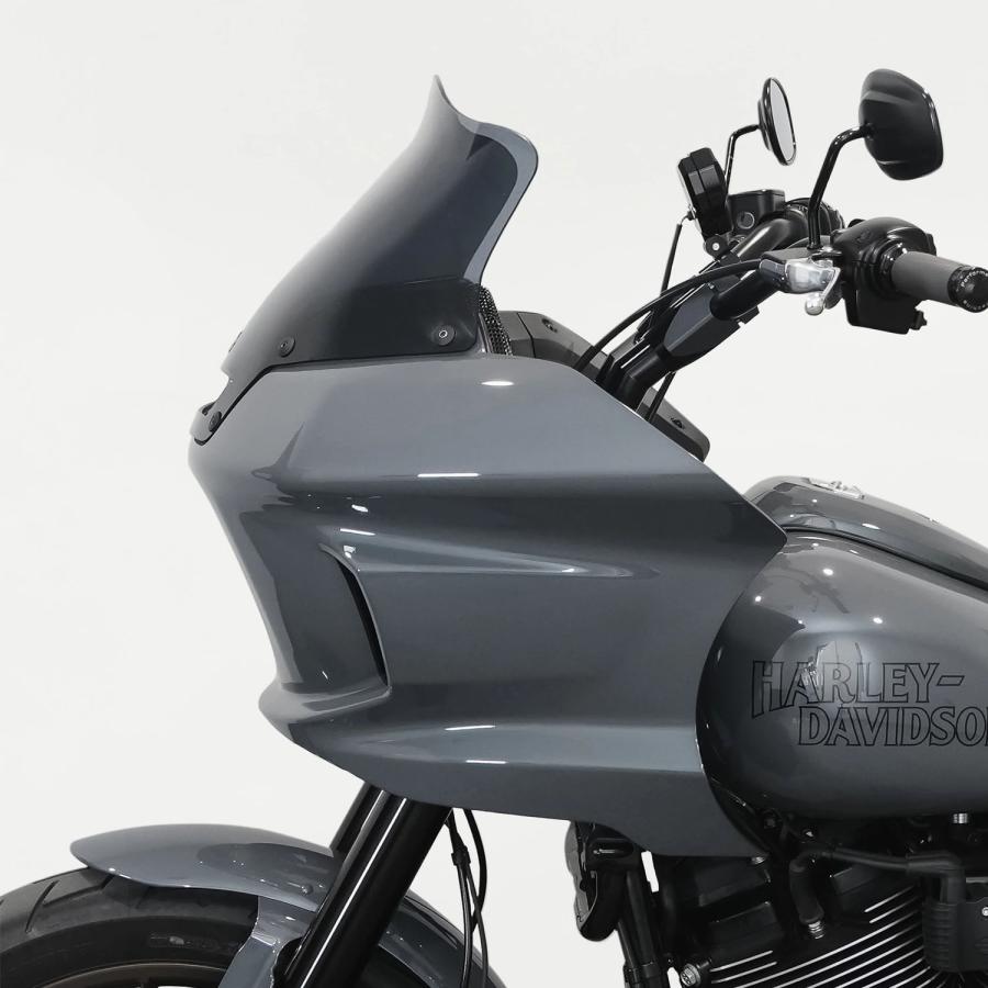 ハーレー ソフテイル フレア ウインドシールド 8インチ ダークスモーク
