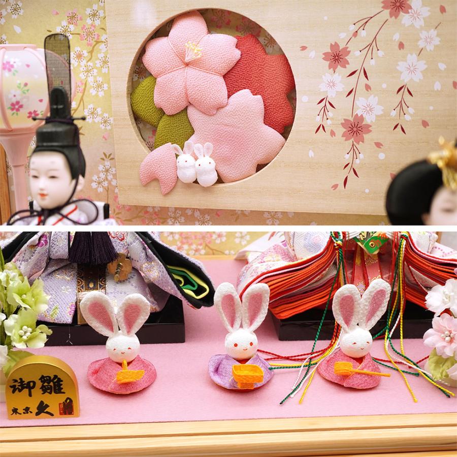 久月 久月作 おひなさま 親王飾り ケース入り ナチュラル系 雛人形