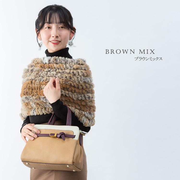 スヌード ファー ラビット マフラー ニット 編込み ネックウォーマー