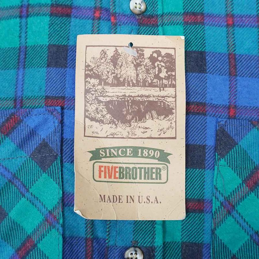 デッドストック 90s ファイブブラザー FIVE BROTHER プリント