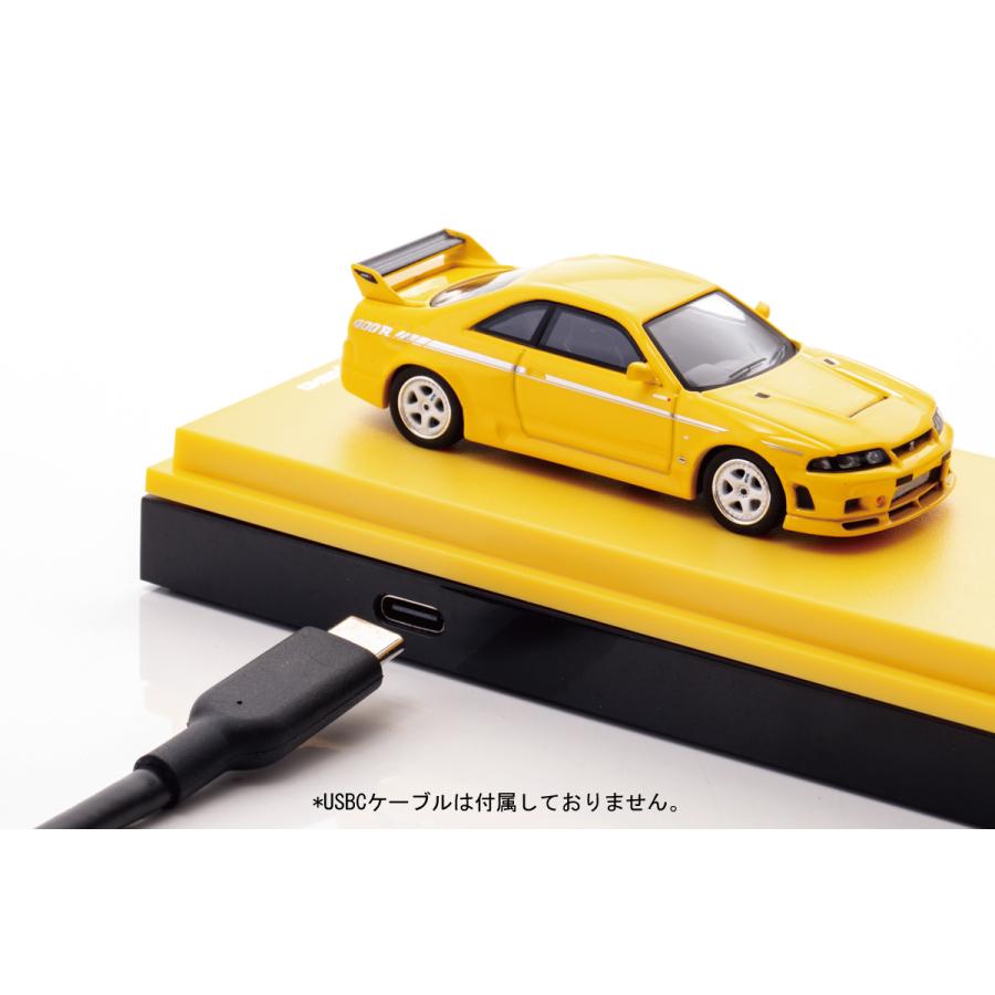 Kyosho 1/64 NISMO 400R (YELLOW) + MOTN LEDベースシステム(非接触式
