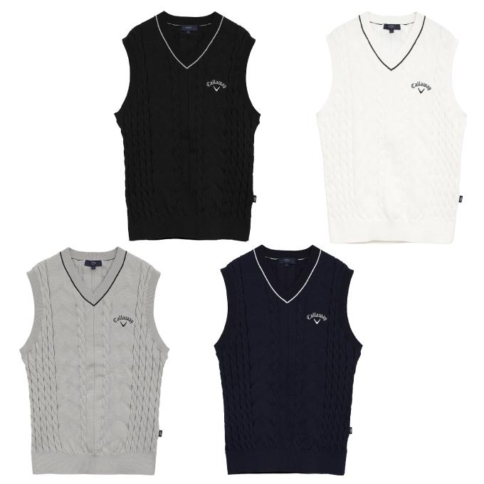 Callaway（キャロウェイ） ゴルフウェア ニットベスト メンズ Vネック