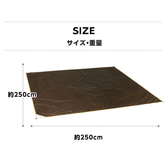 VISIONPEAKS（ビジョンピークス） グランドシート 250×250cm グランド