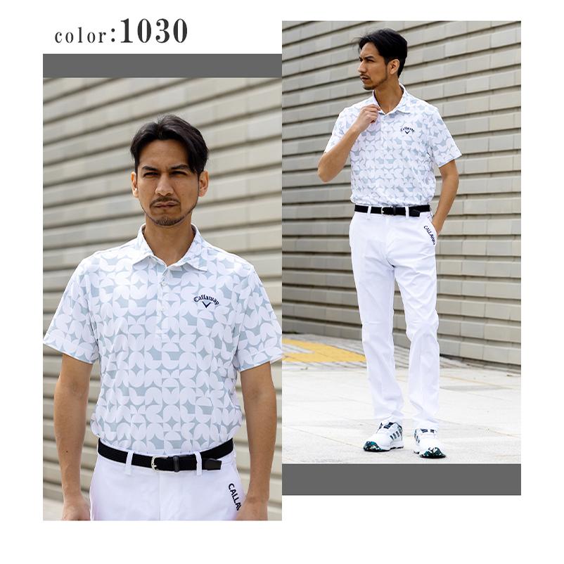Callaway（キャロウェイ） ゴルフウェア ポロシャツ 半袖 メンズ 幾何