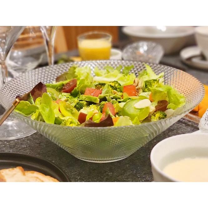 生活応援価格！ガラスのサラダボール クウォーツボウル24 サラダボウル