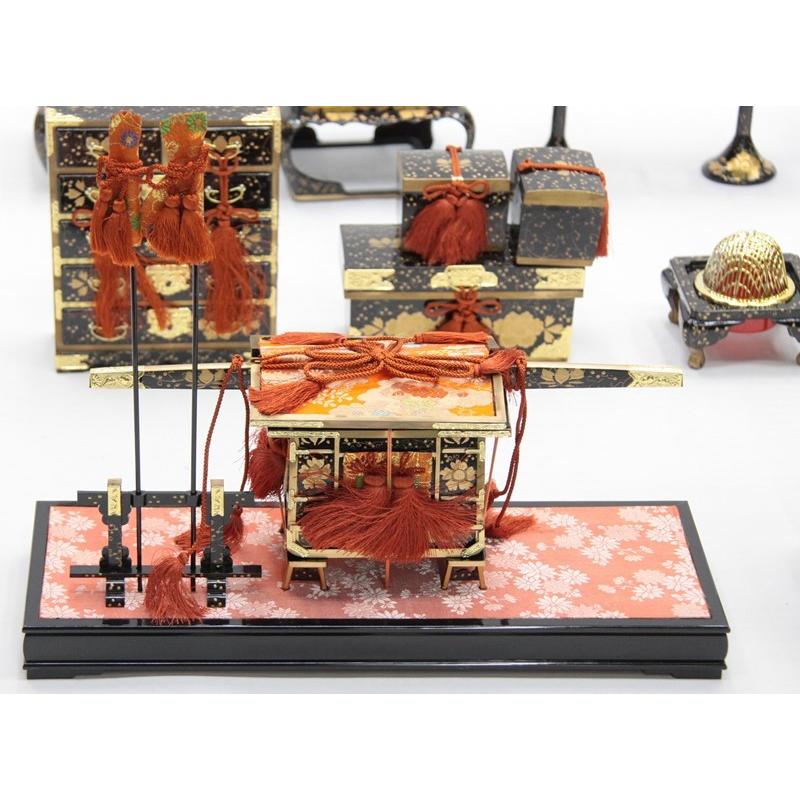 326】ひな祭り＊45号9品雛道具木製 326】ひな祭り＊45号9品雛道具木製