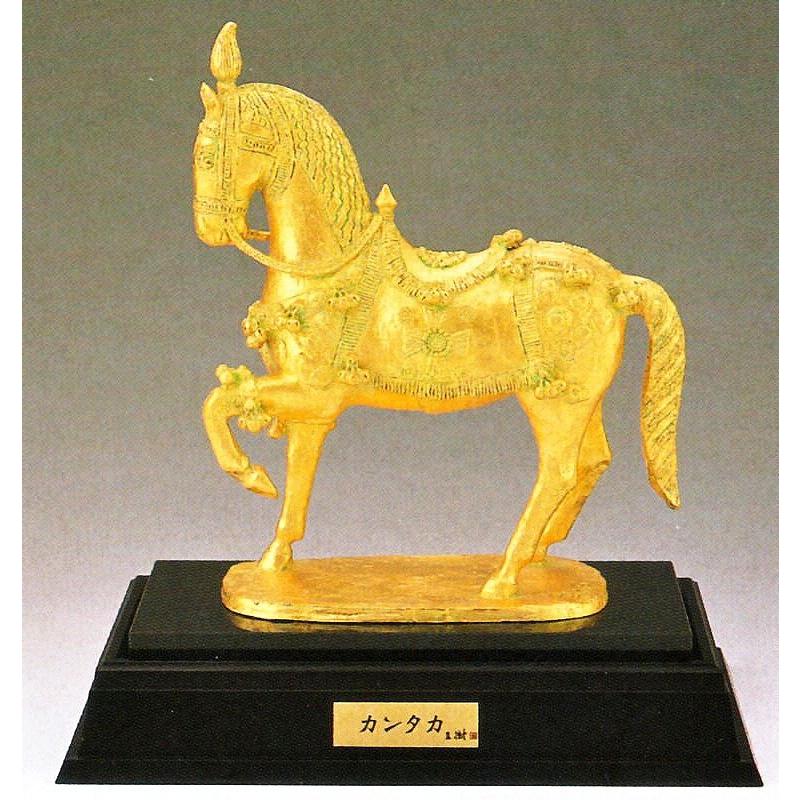 高岡銅器 干支の置物 午(馬) カンタカ(金箔) 文化勲章受章者・富永直樹
