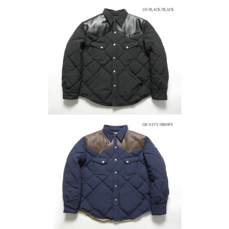 SUGAR CANE（シュガーケーン） ナイロン/コットン レザーヨーク ダウン