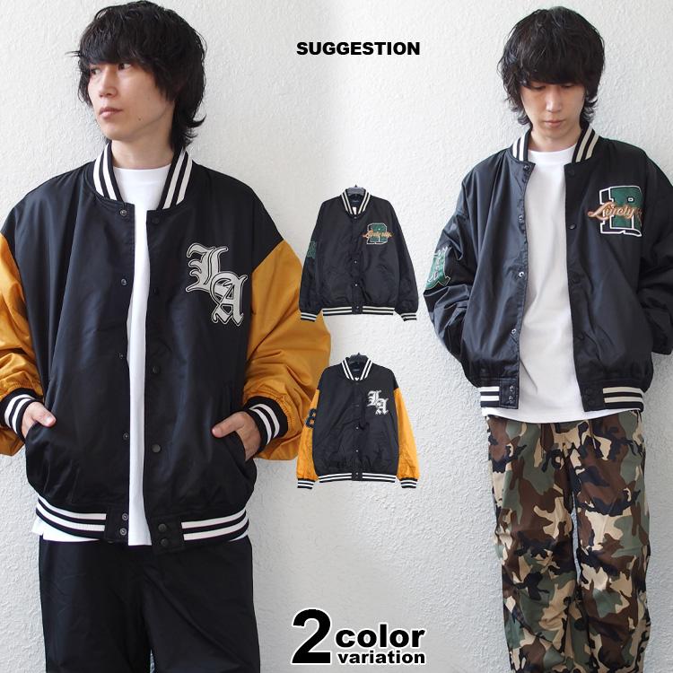 SUGGESTION スタジャン メンズ レディース サジェスション オーバー