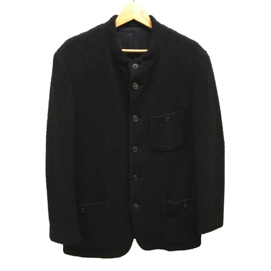 イッセイミヤケ メン パイルマオカラージャケット ブラック 97aw ME73