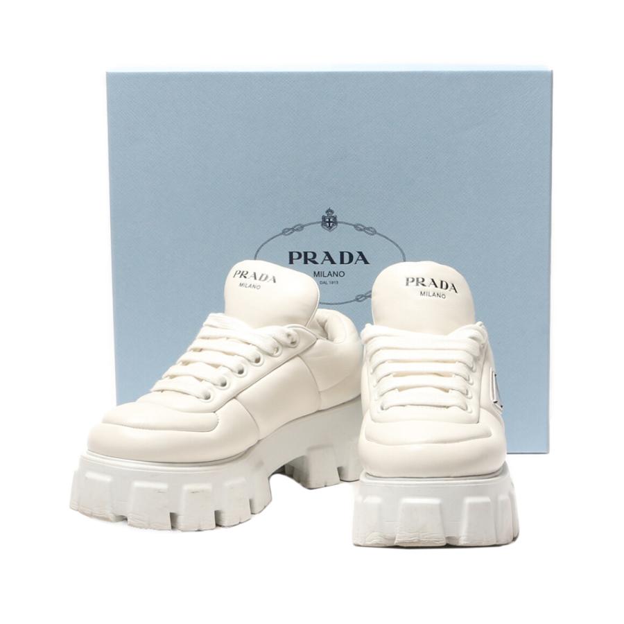 プラダ スニーカー モノリスパテッドナッパレザー レディース SIZE 38