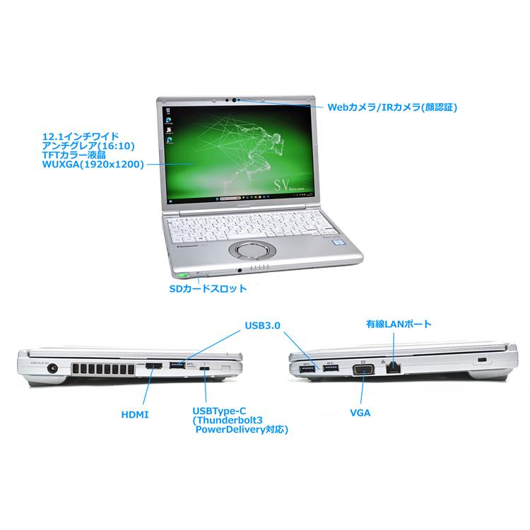 Let's note 顔認証 Panasonic Let's SV8 第8世代 Core i5 8365U M