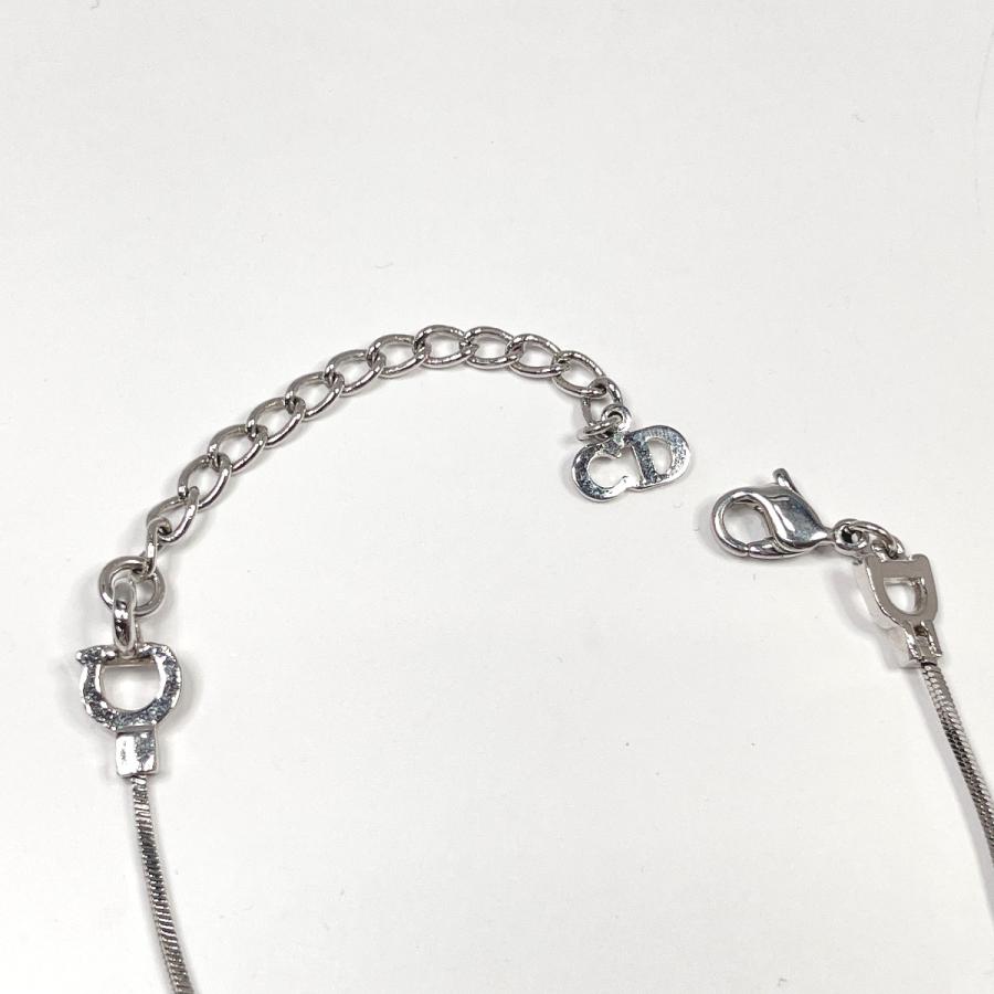 ディオール Dior ブレスレット バングル ロゴチャーム メタル