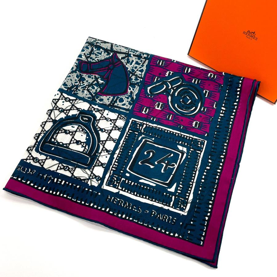 HERMES（エルメス） スカーフ カレ 70 ブーブーH Le Boubou H コットン