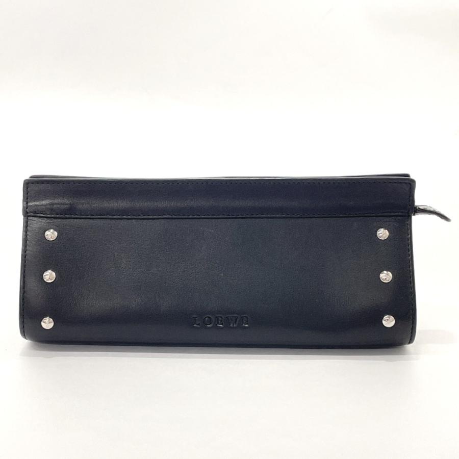 LOEWE（ロエベ） ポーチ レザー ブラック ペンケース メガネケース