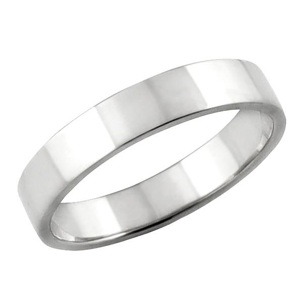 Jewelry i（ジュエリーアイ） 平打ち リング 4mm幅 プラチナ 指輪