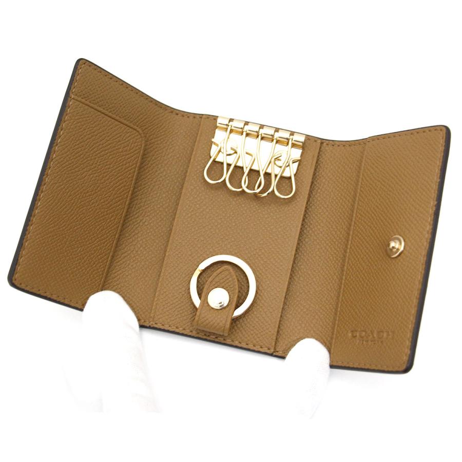 COACH（コーチ） アウトレット 76741 IMCHK クロスグレイン レザー 5連