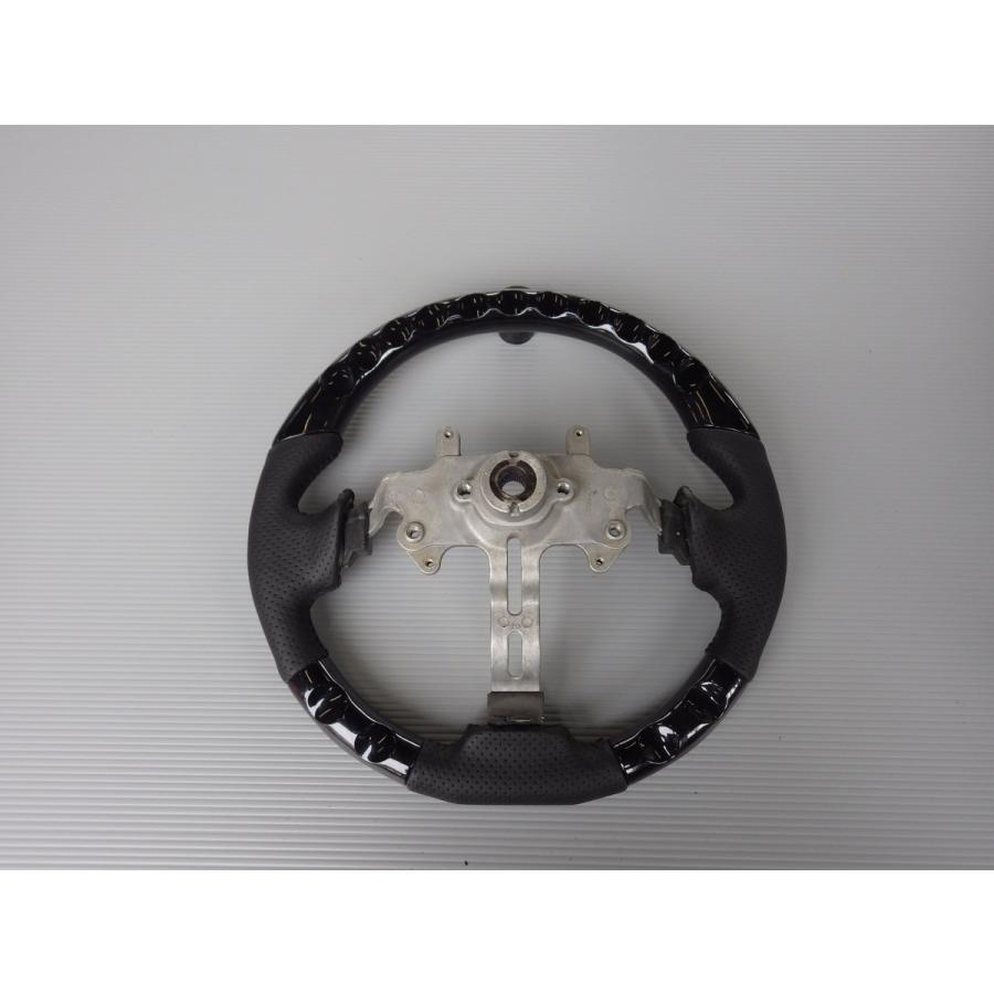 ジムニー JB23/JB43/JB33 黒木目調ステアリング ハンドル