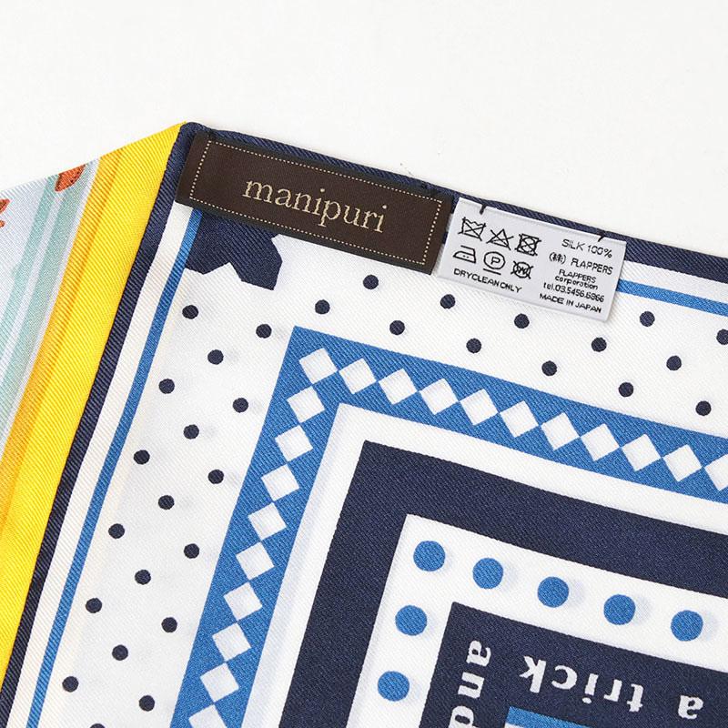 manipuri（マニプリ） スカーフ シルク ダイヤ型 日本製 正規品