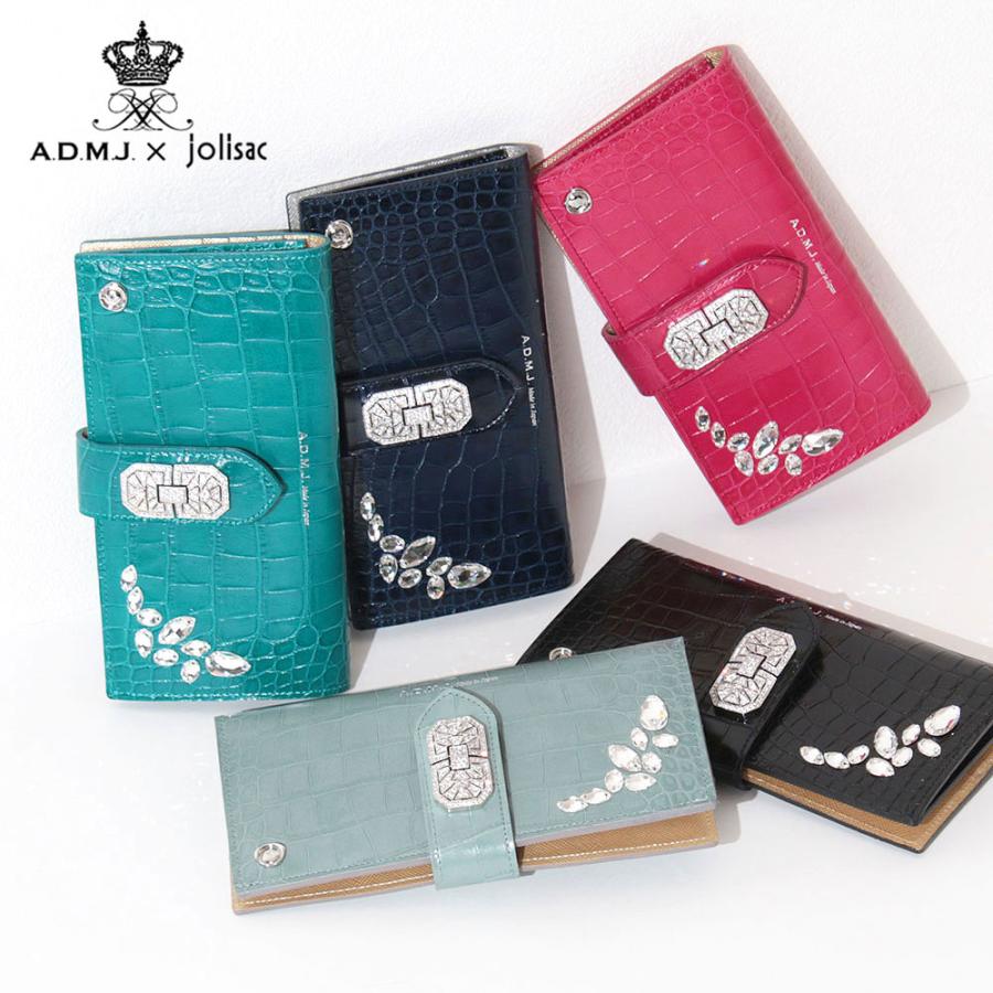 A.D.M.J（エーディーエムジェイ） ADMJ 財布 別注 子牛革 クロコ型押し
