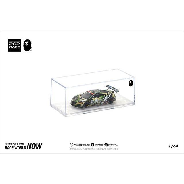 POP RACE 1/ 64 ホンダ NSX GT3 EVO22 KCMG BATHING APE(PR640027