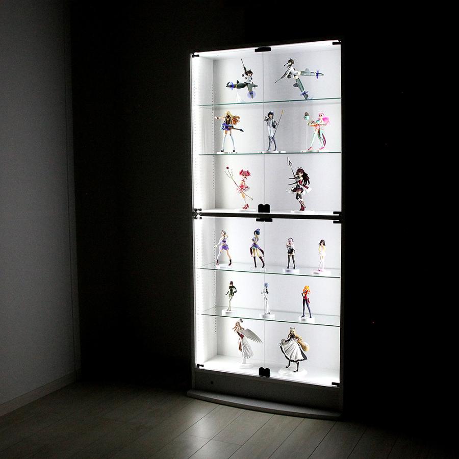 JAJAN ホワイトLEDセット ( ホワイト LED ＋ 本体ハイタイプ 開き戸 幅