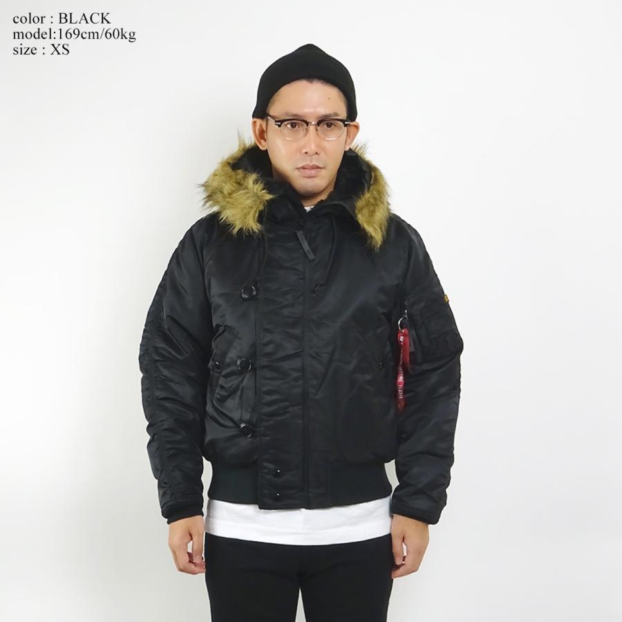 ALPHA INDUSTRIES】N-2B フライトジャケット ブラック XL 【公式通販】