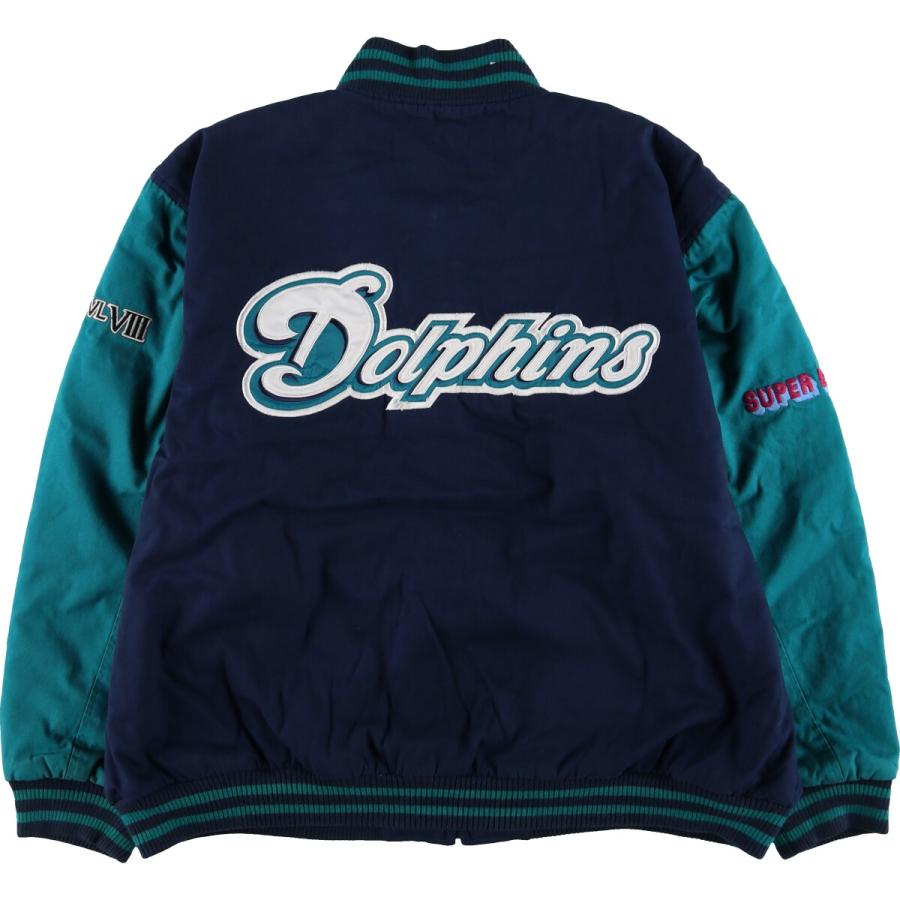 古着 NFL MIAMI DOLPHINS マイアミドルフィンズ リバーシブル コットン