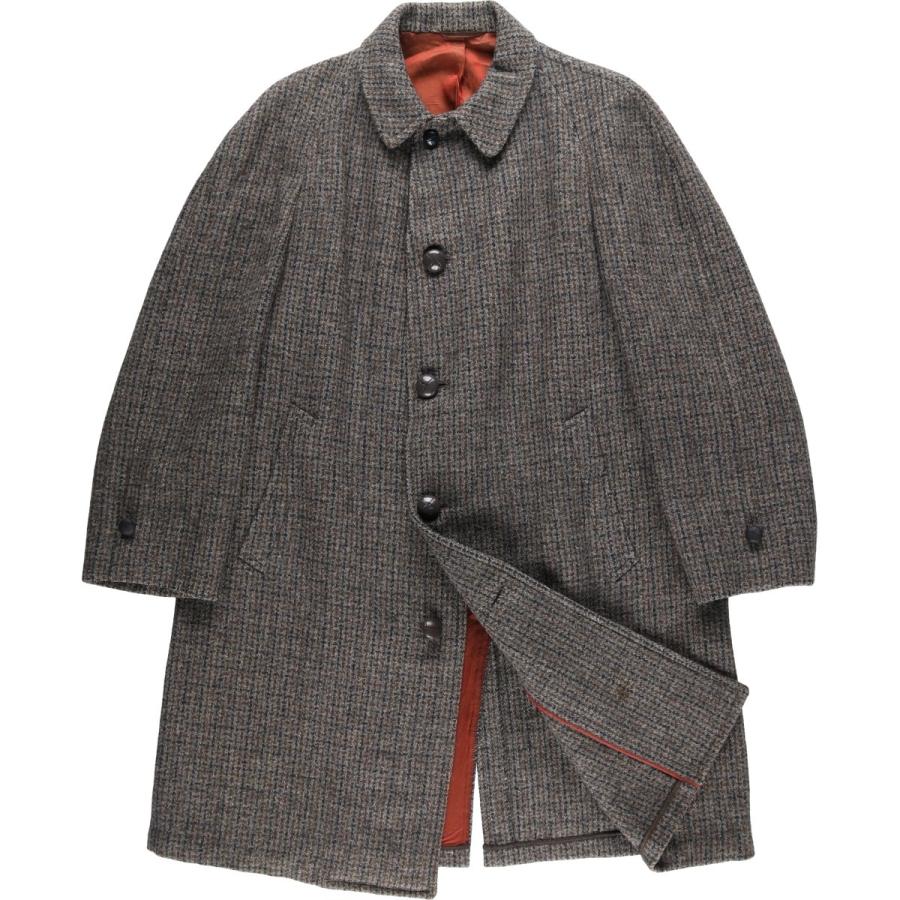 HARRIS TWEED（ハリスツイード） 古着 チェック柄 ウールロングコート