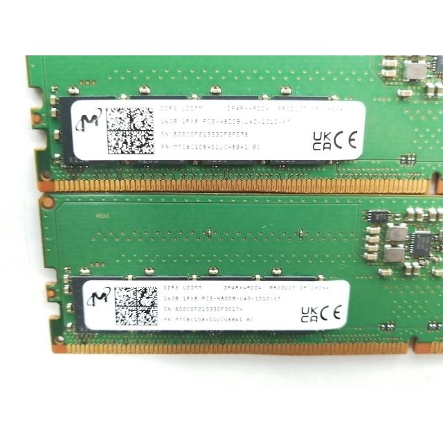中古】DDR5 16GB 2枚組（合計32GB） DDR5-4800(PC5-38400
