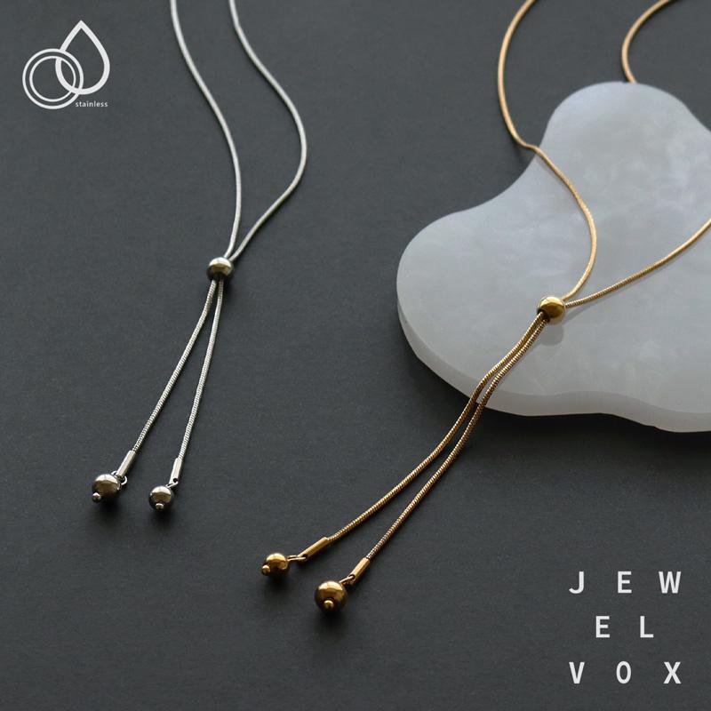 Jewel VOX ネックレス レディース ロング 金属アレルギー対応 錆びない