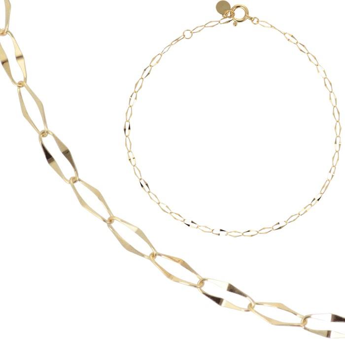 18金 ブレスレット 18k k18 レディース ゴールド チェーン 華奢