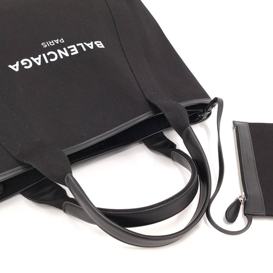 BALENCIAGA（バレンシアガ） ネイビーカバスS トートバッグ キャンバス
