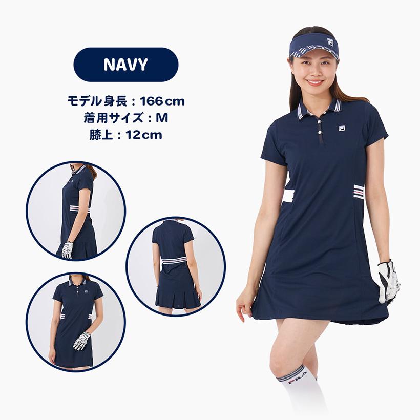 FILA（フィラ） ゴルフウェア レディース ワンピース 半袖 50代 40代
