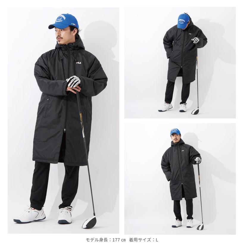 FILA（フィラ） ベンチコート ロングコート メンズ レディース 中綿