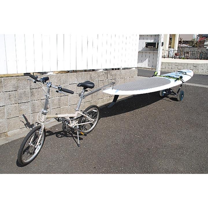 ロングボードキャリー ボードドーリーNEO&自転車連結バーセット サップ