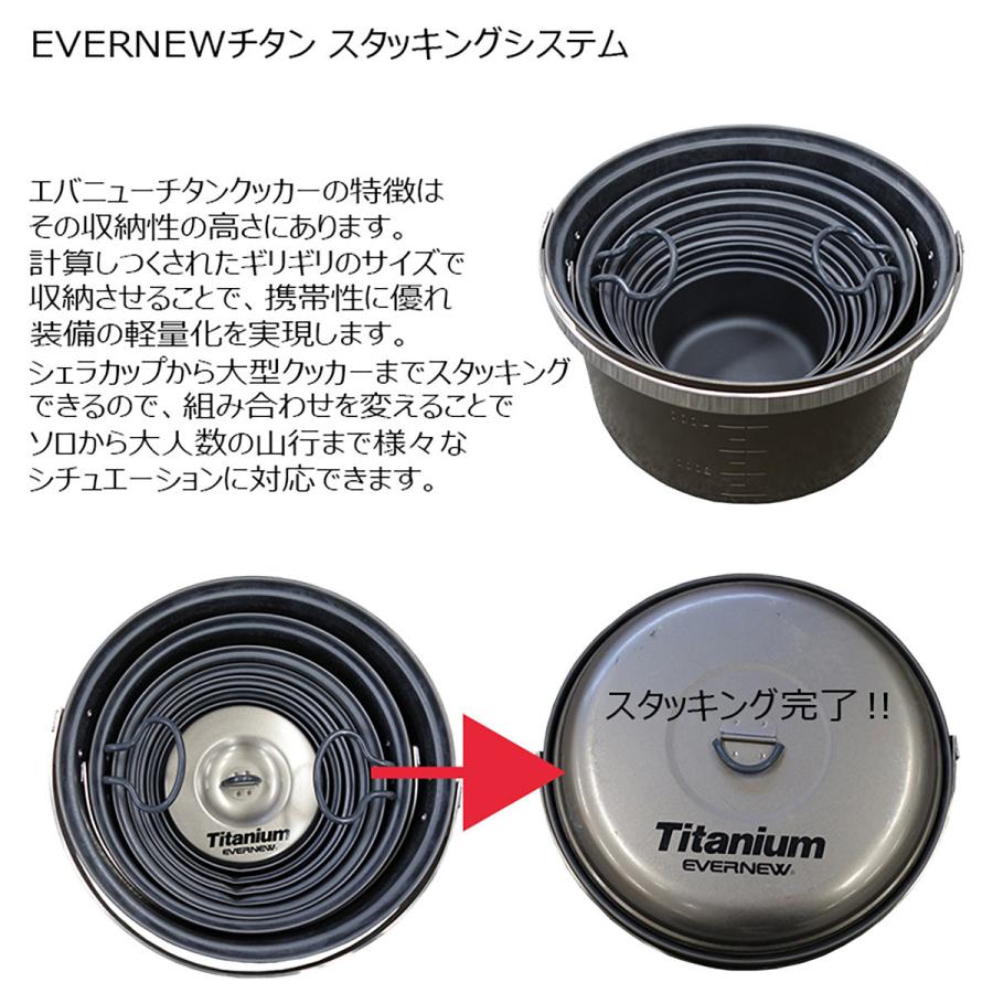 EVERNEW（エバニュー） チタンクッカーセット S セラミック ECA411