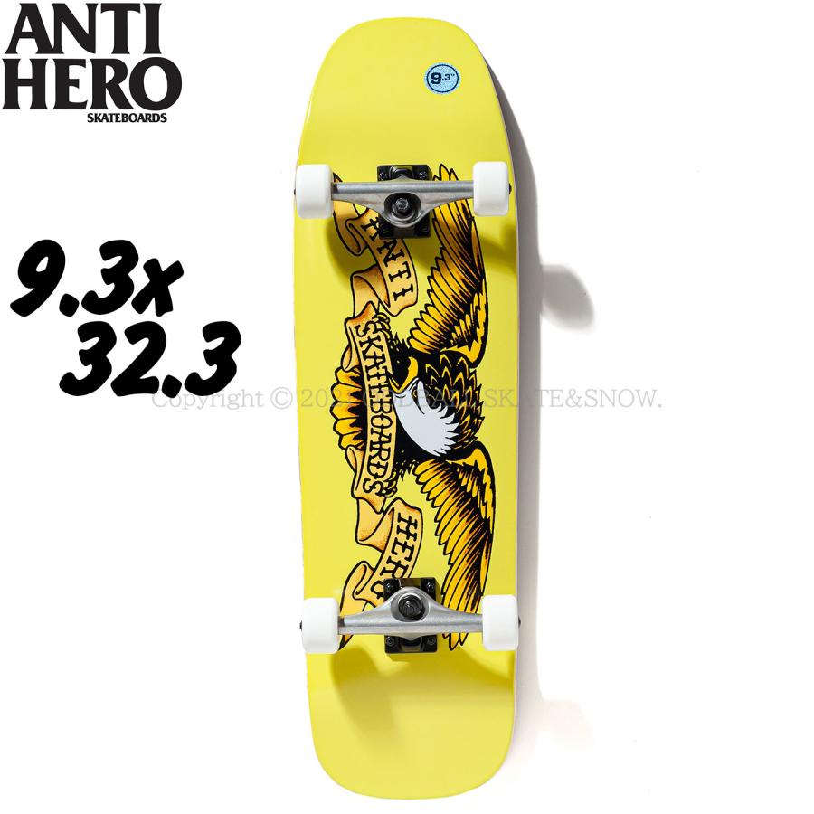 ANTIHERO（アンタイヒーロー） スケボーコンプリート 9.3 完成品 ANTI