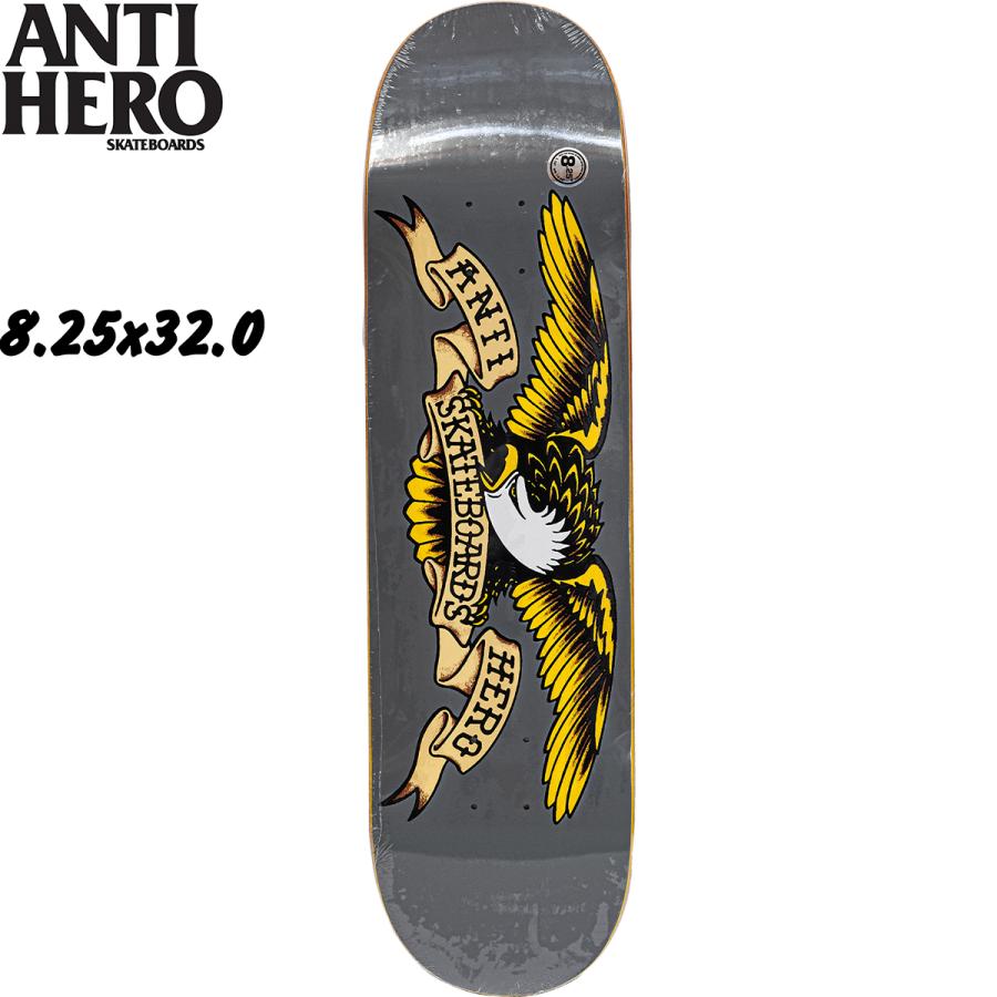ANTIHERO（アンタイヒーロー） 8.25インチ スケボー デッキ