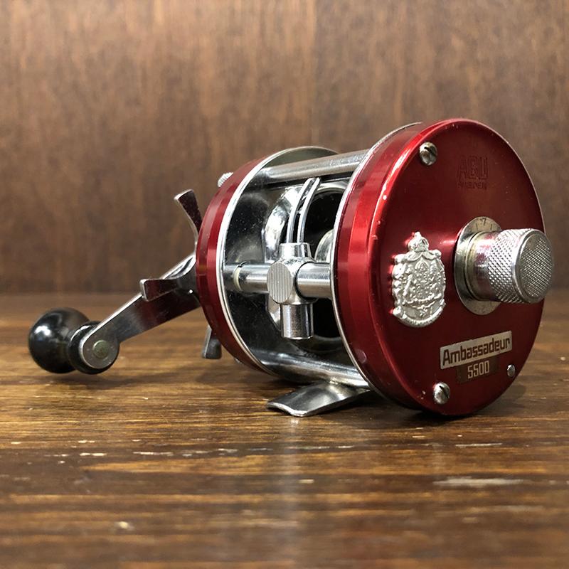 Abu Ambassadeur 5500 Cherry Red Bait Casting Reel New High Speed