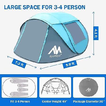 並行輸入品】 AYAMAYA 4人用 ポップアップテント キャンプ用 防水