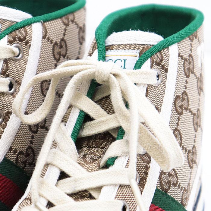 GUCCI（グッチ） 【美品】GUCCI スニーカー ハイカット TENNIS 1977 GG