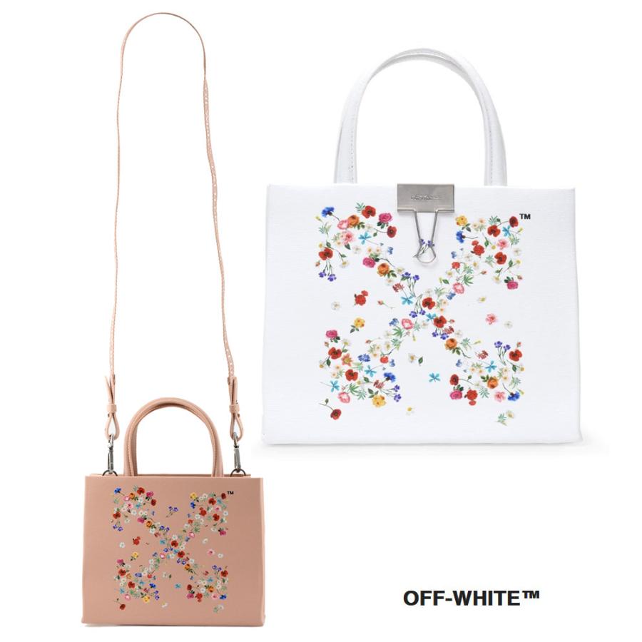 OFF-WHITE オフホワイト レザーバッグ フラワーズアロー ミニ