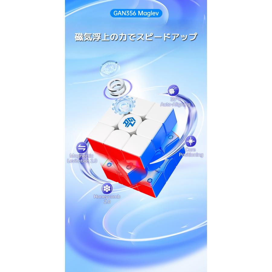 Gancube GAN356 Maglev Frosted ステッカーレス ガンキューブ マグレブ
