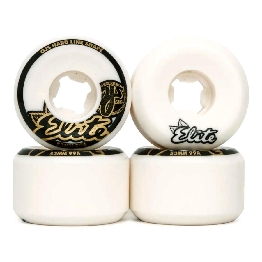 OJ Wheels (オージェイ ウィール) Elite Hardline White 99a 53mm 54mm