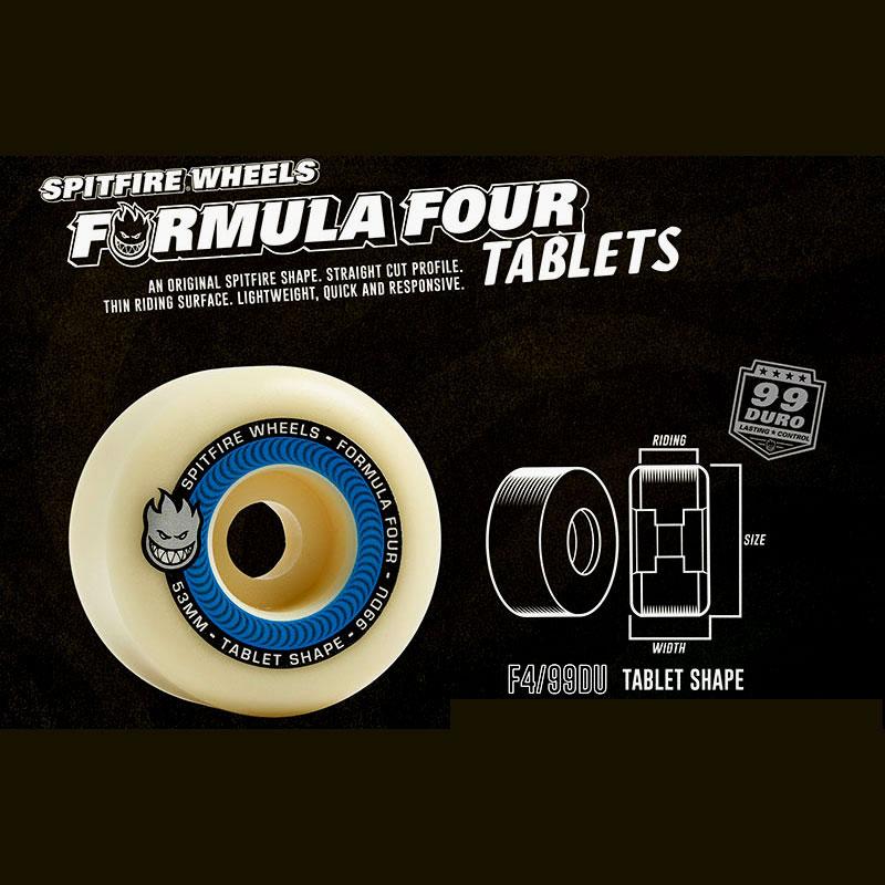 SPITFIRE WHEELS SPITFIRE スピットファイヤー FORMULA FOUR TABLETS