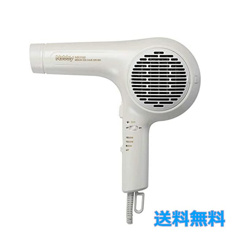 NB3100 ノビー マイナスイオンヘアドライヤー ホワイト テスコム Nobby