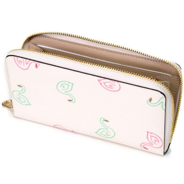 COACH（コーチ） 長財布 COACH PVC レザー スワン 白鳥 ハクチョウ