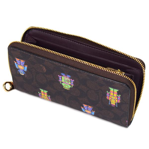 COACH（コーチ） 長財布 コーティングキャンバス レザー シグネチャー